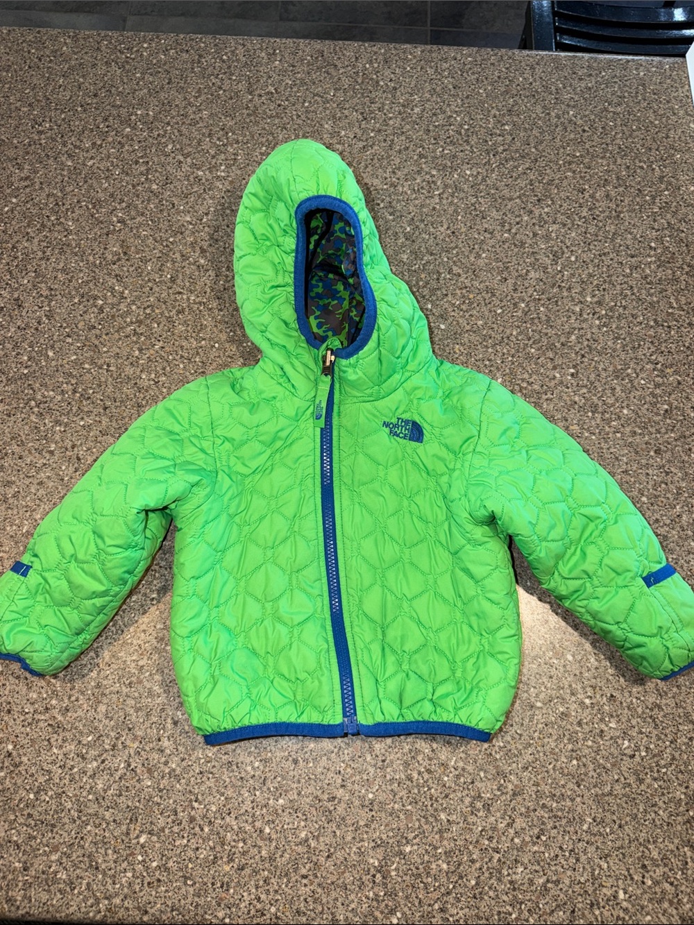 North Face reversible kids puffer jacket